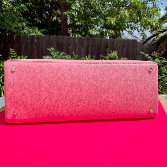 Kate Spade Eva Breezy Ditsy Medium Leather Satchel - Picture 5 of 10